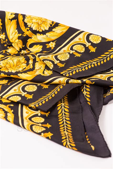 Vintage 80s 90s GIANNI VERSACE Silk Scarf, Gianni Versace, 